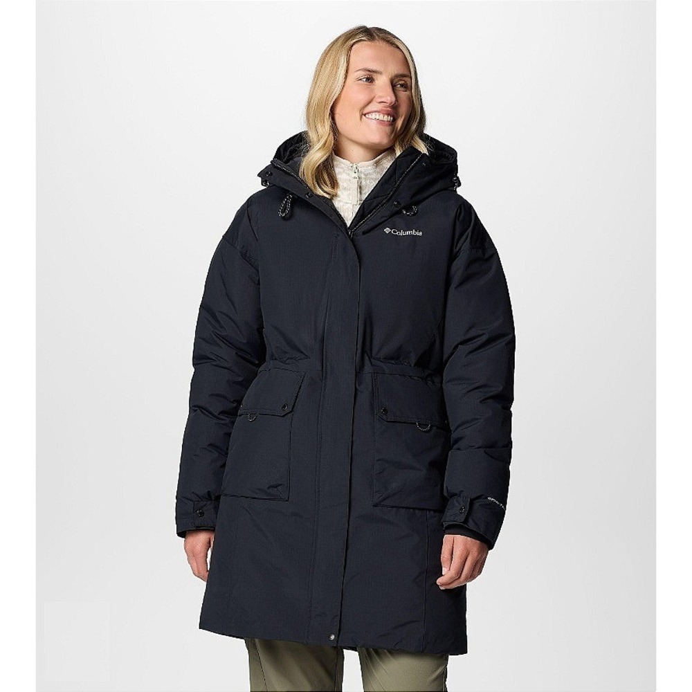 Columbia Rosewood II Insulated Parka Womens Large Black Omni-Heat Outdoor Winter